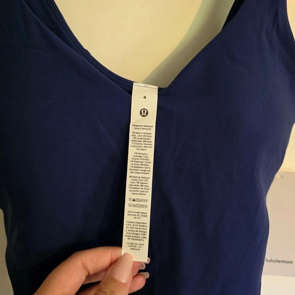 Club Blue Lululemon align tank top Size 4